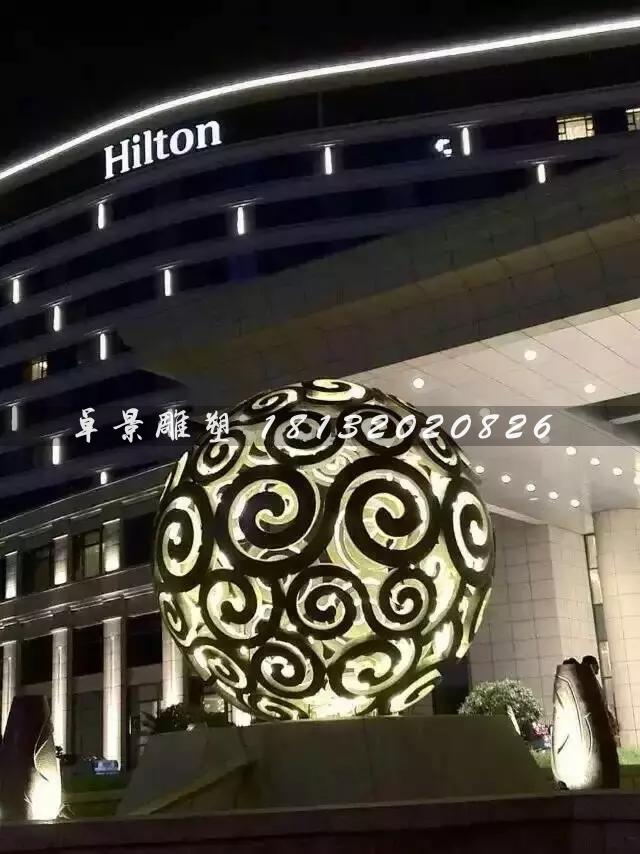 不銹鋼鏤空球雕塑，大型廣場不銹鋼，不銹鋼透光鏤空球雕塑