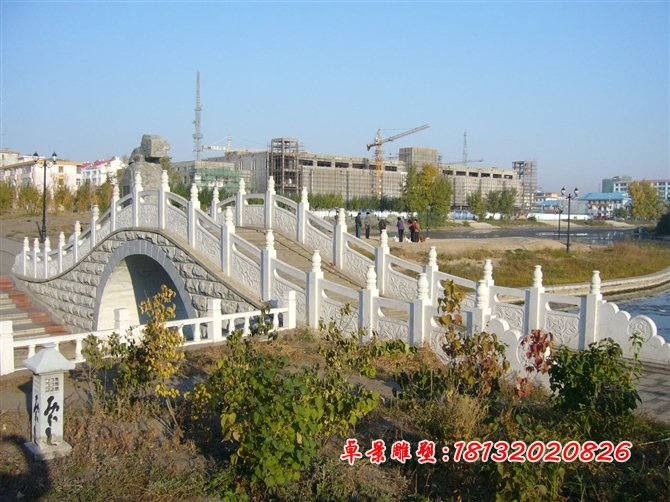 石雕欄桿，漢白玉欄桿雕塑