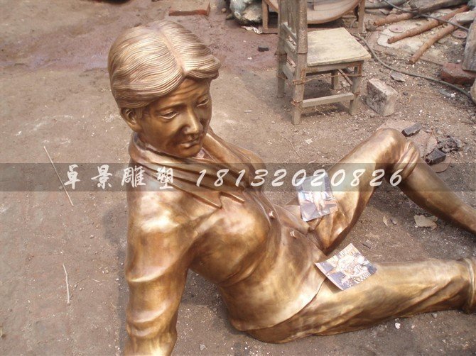 人物銅雕，公園小品銅雕 (9)