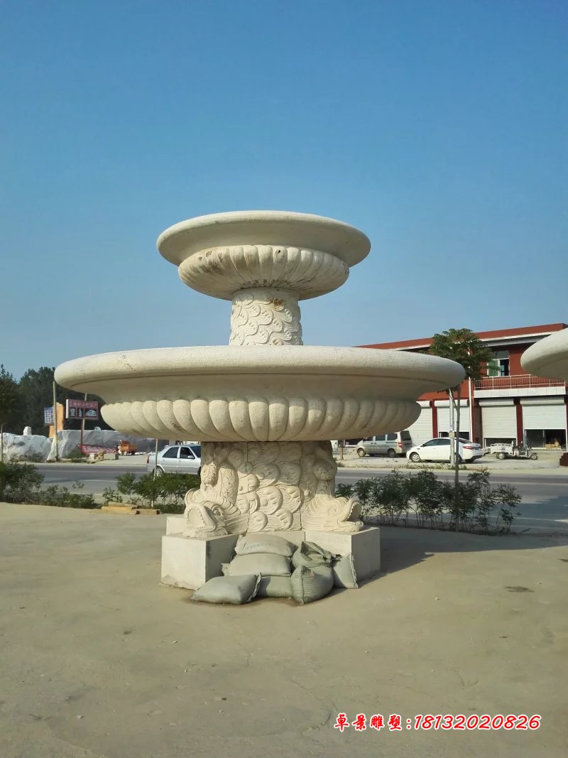 大理石噴泉，兩層石噴泉 (1)