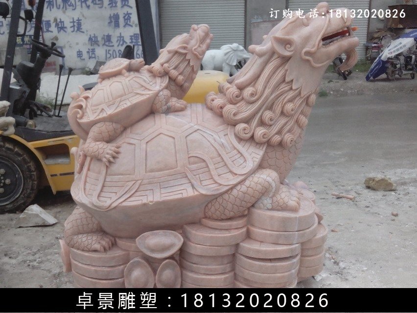 龍龜?shù)袼?，噴水石頭龍龜