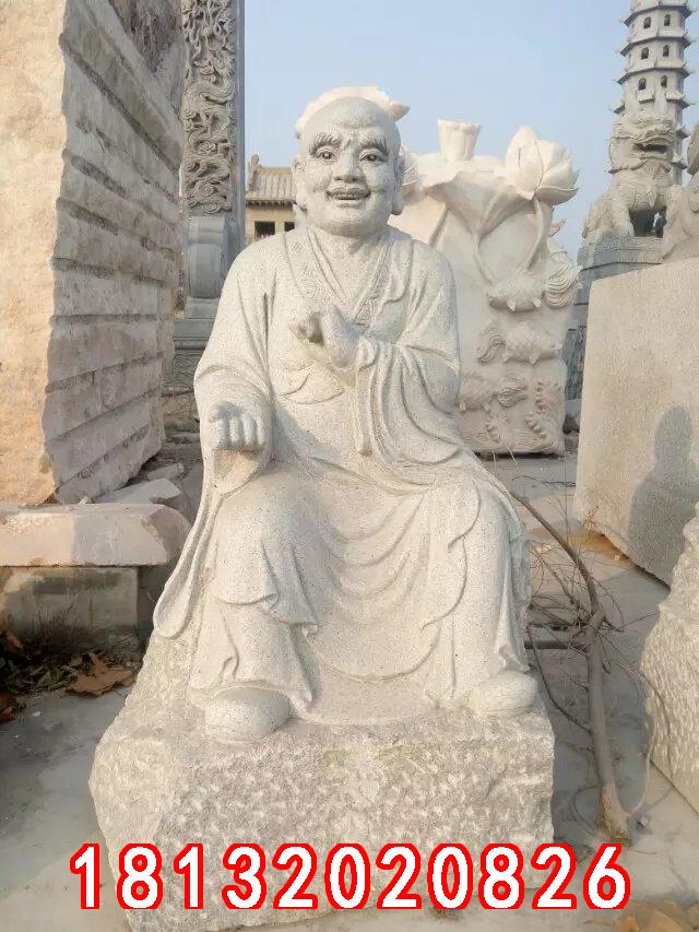 十八羅漢石雕，漢白玉十八羅漢雕塑 (4)