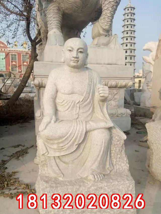 十八羅漢石雕，漢白玉十八羅漢雕塑 (3)