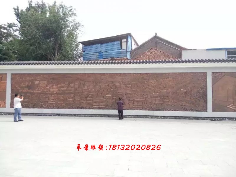 銅浮雕，浮雕墻