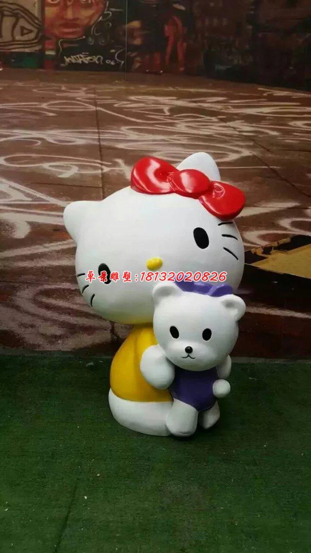 玻璃鋼hello kitty雕塑，卡通玻璃鋼雕塑 (8)