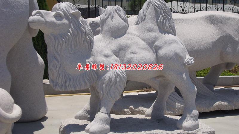 駱駝石雕,公園動(dòng)物石雕