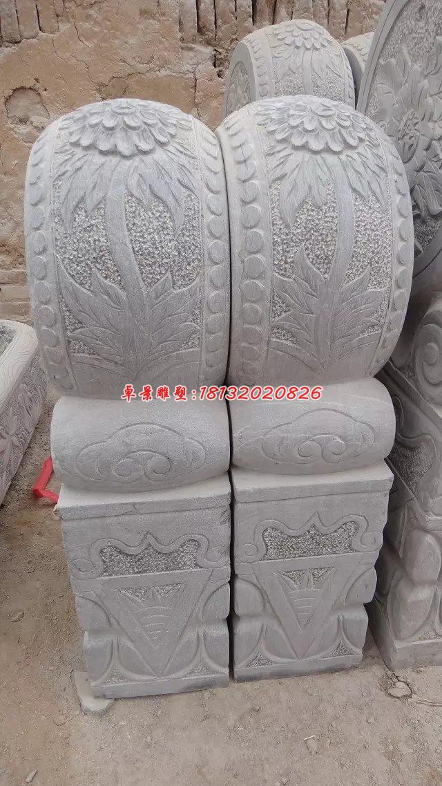 抱鼓石，大理石門墩 (2)