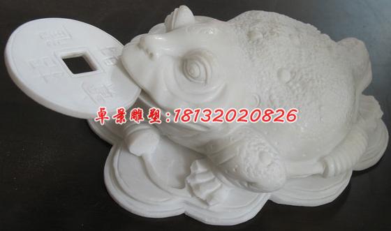 漢白玉石雕金蟬，動物石雕
