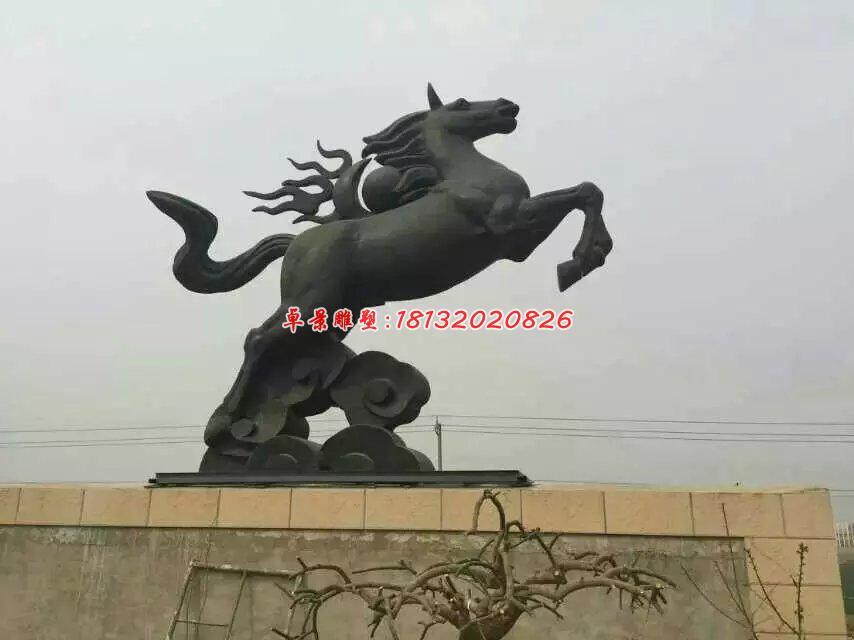 銅雕馬，馬踏祥云銅雕
