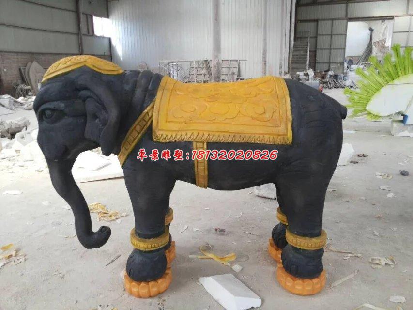玻璃鋼大象雕塑，玻璃鋼動(dòng)物雕塑