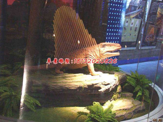 玻璃鋼蜥蜴雕塑，玻璃鋼動(dòng)物雕塑