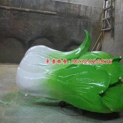 白菜雕塑，玻璃鋼仿真蔬菜雕塑