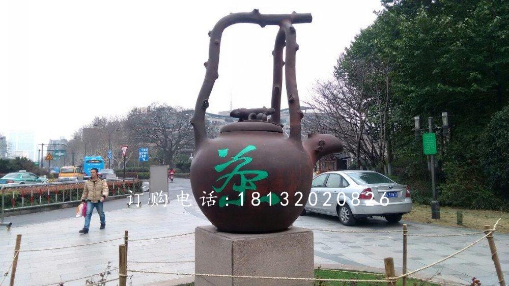 茶壺銅雕，廣場(chǎng)茶壺雕塑