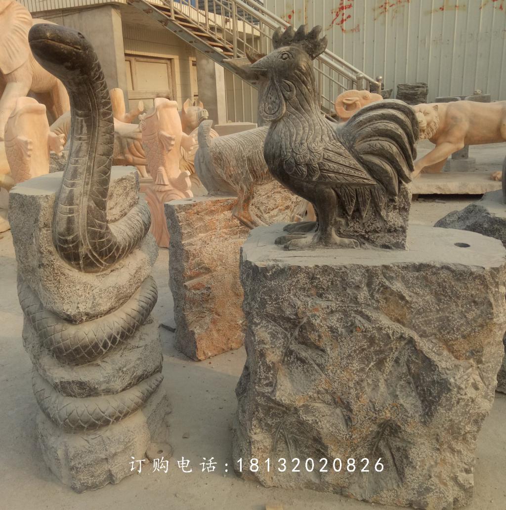 十二生肖石雕，公園仿古十二生肖石雕 (3)