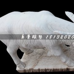 山羊石雕，大理石山羊雕塑