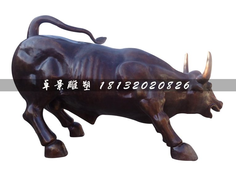 華爾街銅牛，廣場動物銅雕 (1)