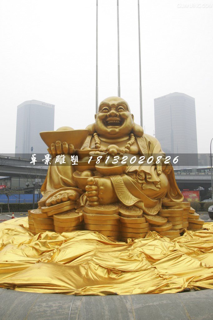 彌勒佛銅雕，廣場(chǎng)大型銅佛像