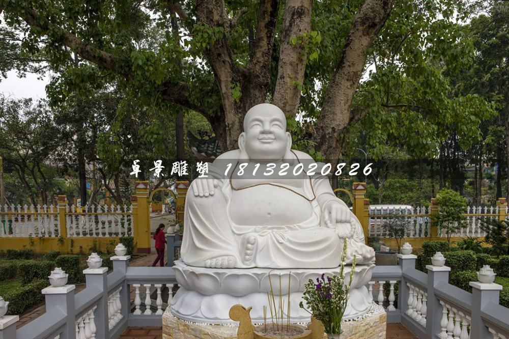 彌勒佛石雕，寺廟笑面佛石雕
