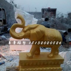 大象銅雕，吉祥大象銅雕