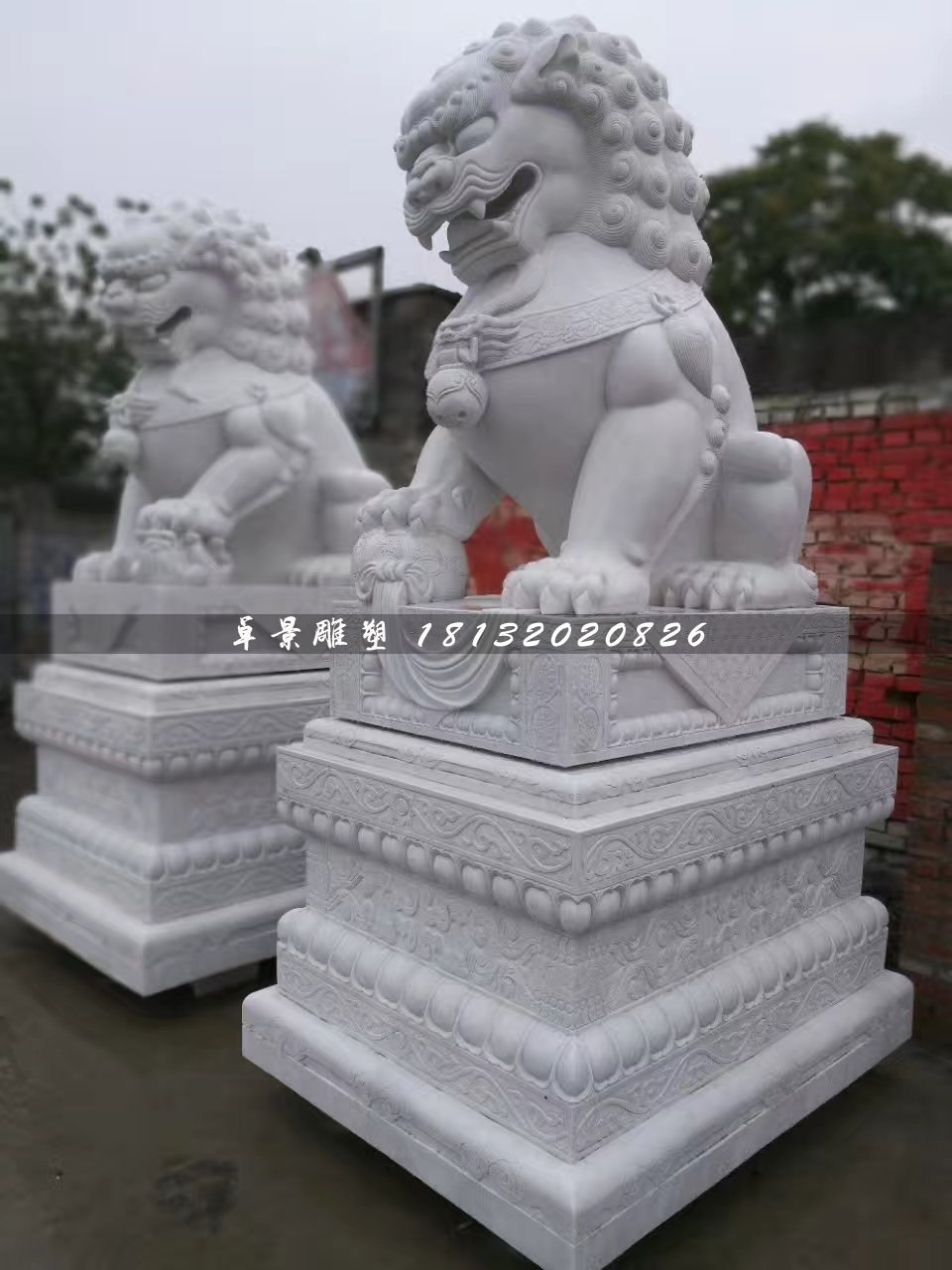 大型獅子石雕，北京獅石雕 (1)
