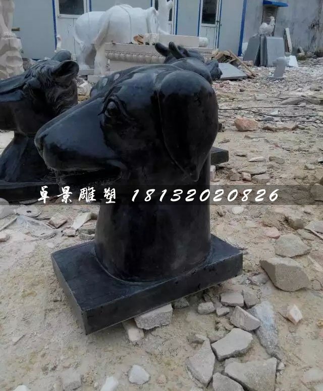 十二生肖獸首石雕，公園動(dòng)物石雕 (4)
