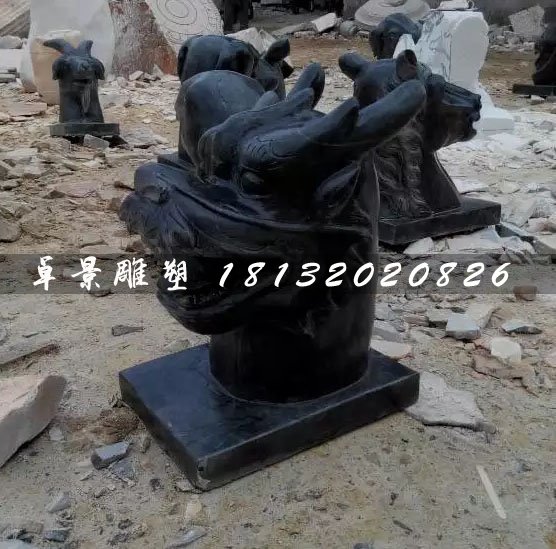 十二生肖獸首石雕，公園動(dòng)物石雕 (2)