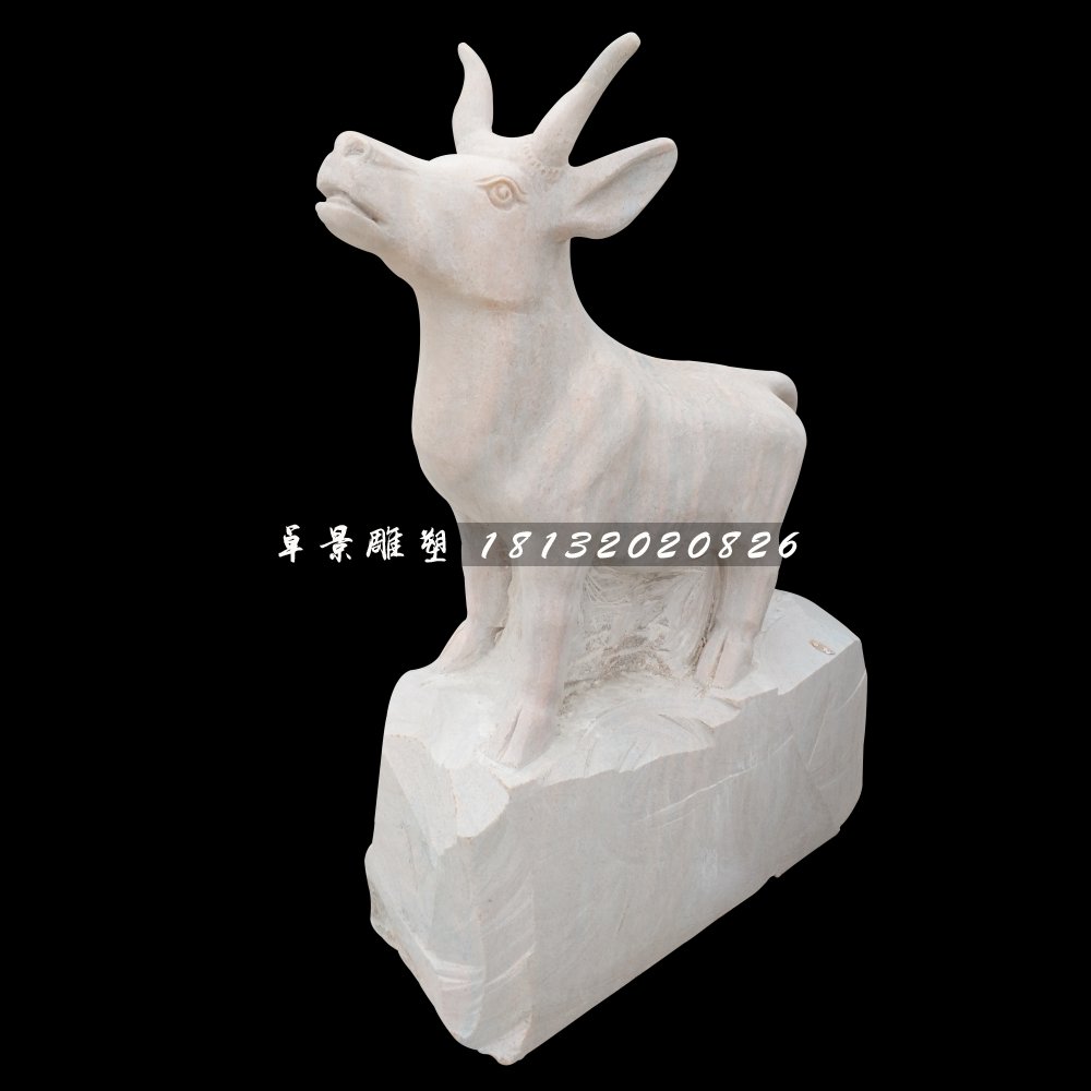 動物石雕，大理石十二生肖雕塑 (2)