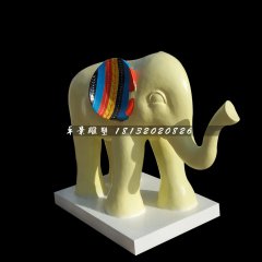 大象雕塑，玻璃鋼大象雕塑