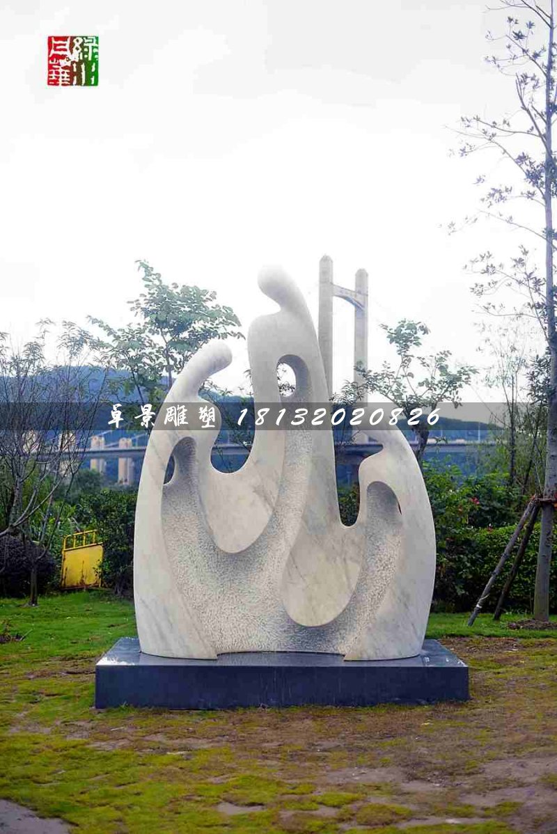 抽象人物石雕，公園景觀石雕