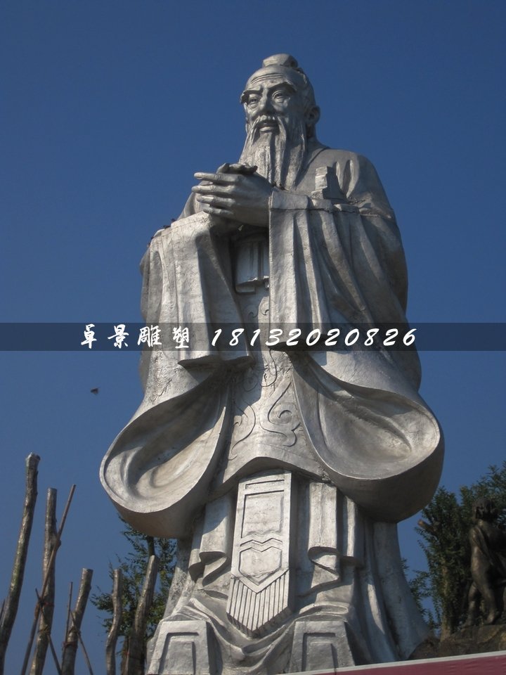 不銹鋼孔子雕塑，廣場(chǎng)名人雕塑