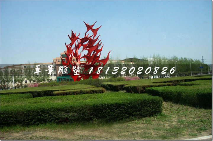 不銹鋼飛翔雕塑，抽象大雁雕塑
