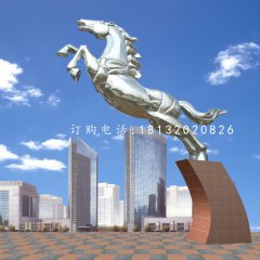 不銹鋼奔馬雕塑企業(yè)動物雕塑