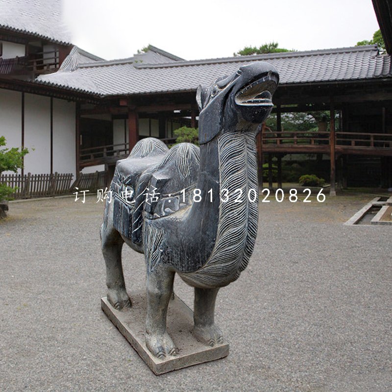 駱駝石雕，青石動物雕塑