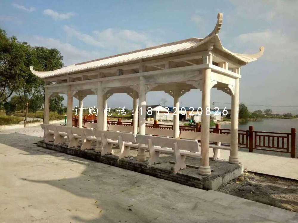 長(zhǎng)廊石雕，公園長(zhǎng)廊石雕