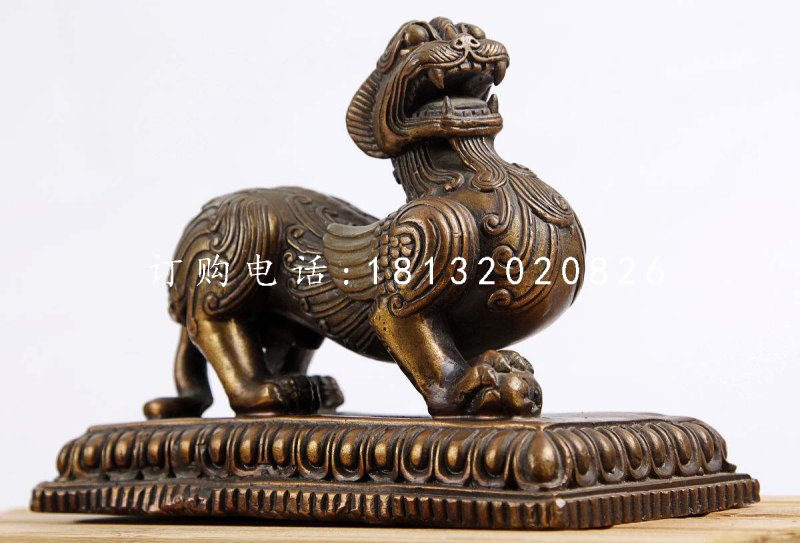狴犴銅雕，神獸銅雕
