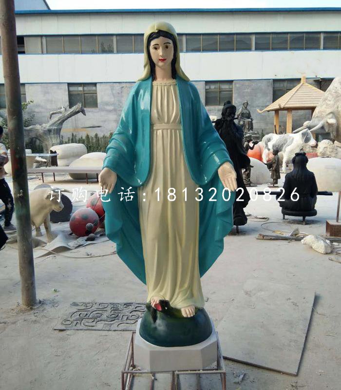 圣母雕塑,玻璃鋼教堂人物