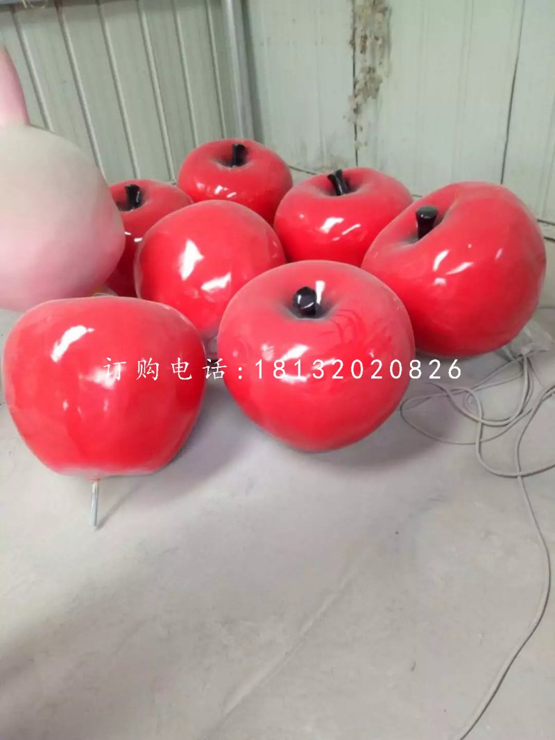 蘋(píng)果雕塑,玻璃鋼仿真水果