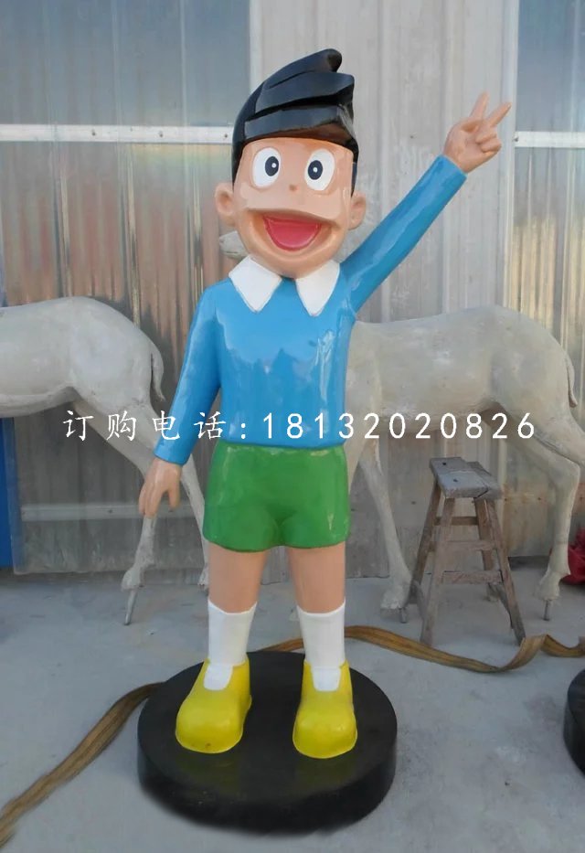玻璃鋼小夫雕塑,卡通人物雕塑