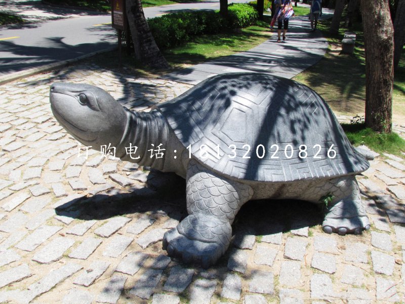 烏龜石雕，公園動(dòng)物石雕