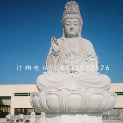 大型觀音坐像，大理石佛像