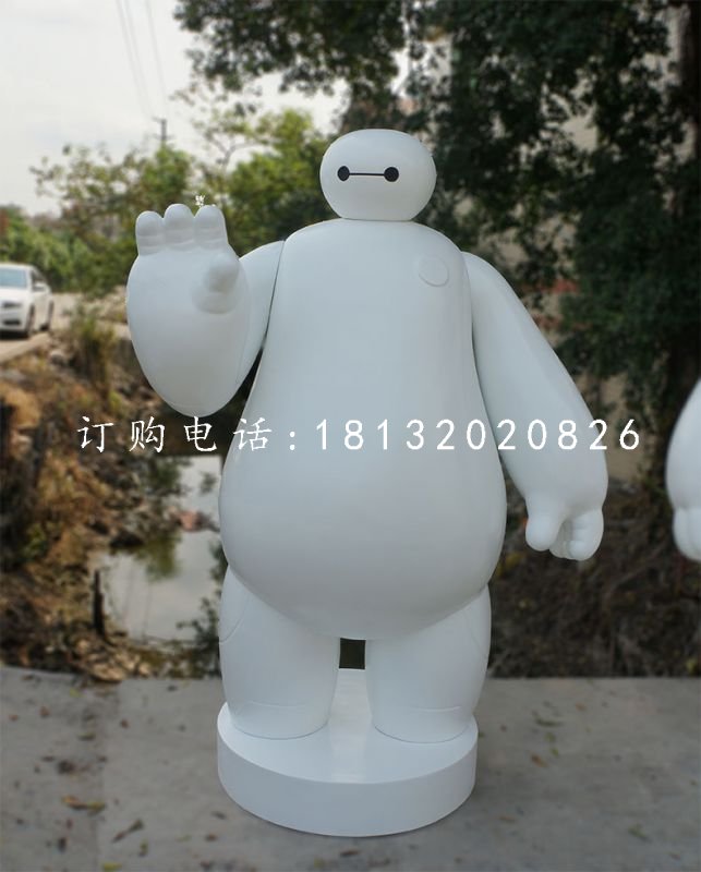 玻璃鋼大白,卡通人物雕塑