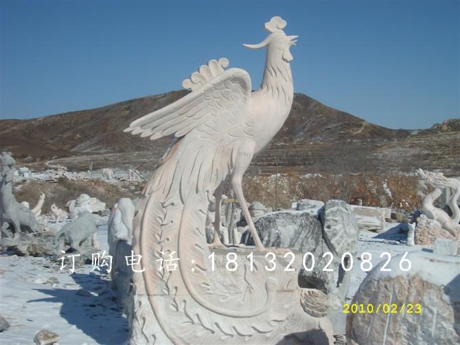 晚霞紅石雕鳳凰，公園鳳凰雕塑 (2).jpg