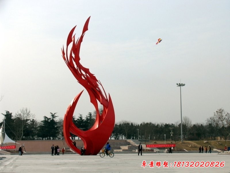 不銹鋼抽象鳳凰，廣場不銹鋼雕塑 (3)[1][1]