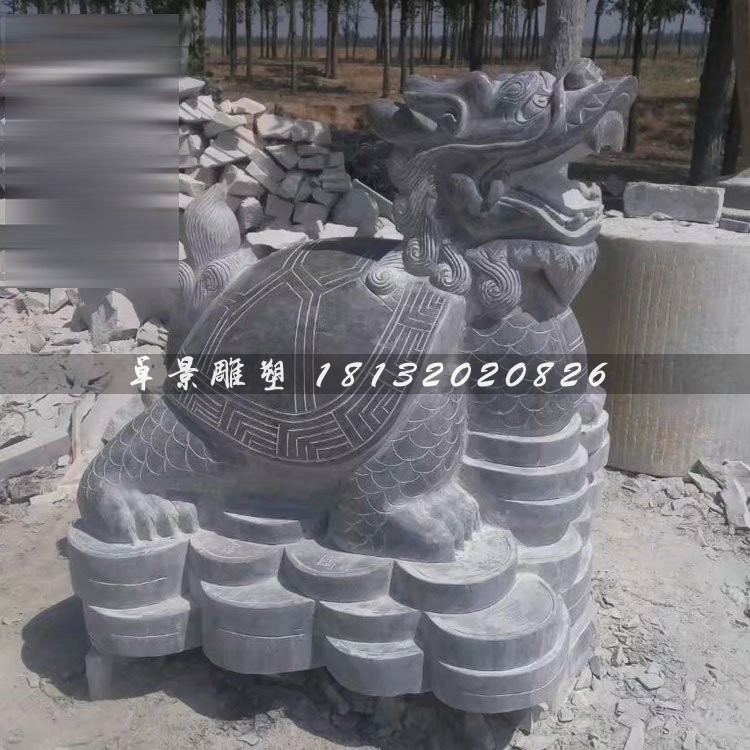 招財龍龜?shù)袼?，石雕龍? />
                    <div   id=