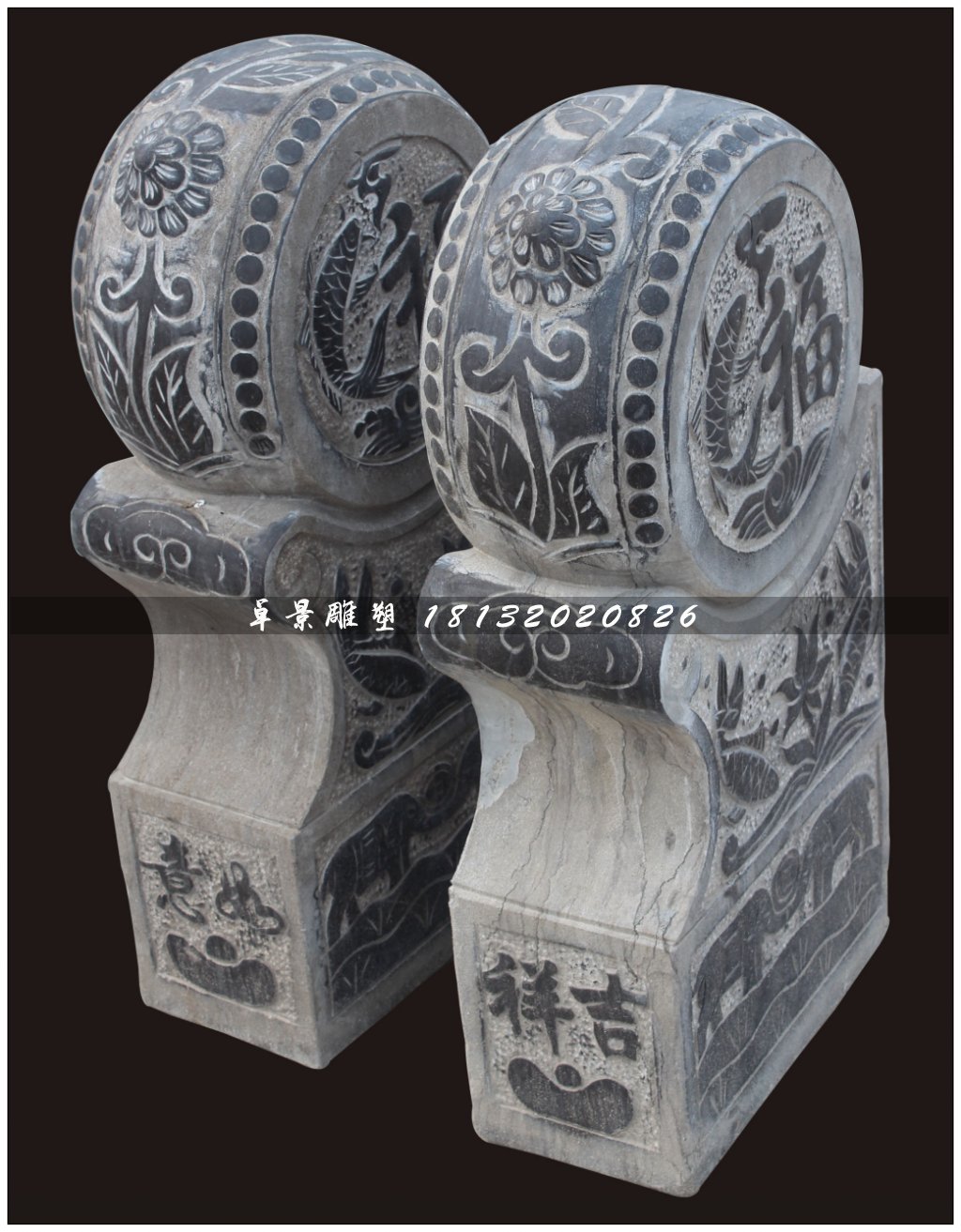 石鼓，門墩，仿古門墩