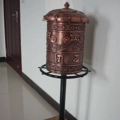 轉(zhuǎn)經(jīng)筒銅雕，鑄銅轉(zhuǎn)經(jīng)筒雕塑