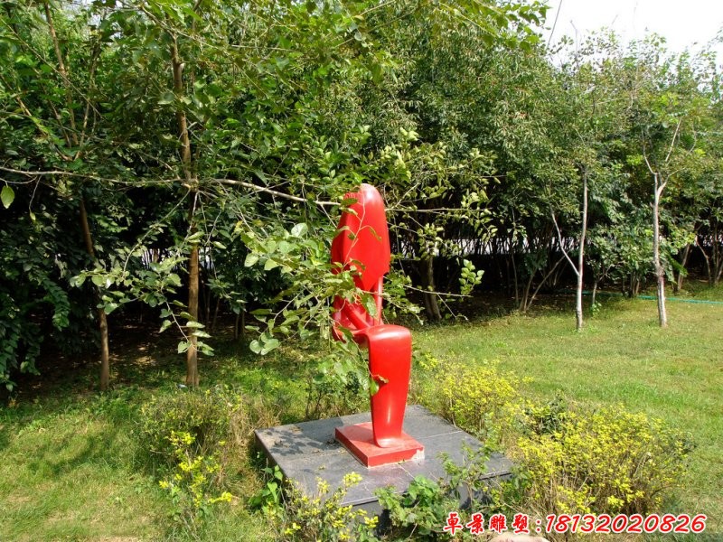 不銹鋼抽象人物，公園人物雕塑