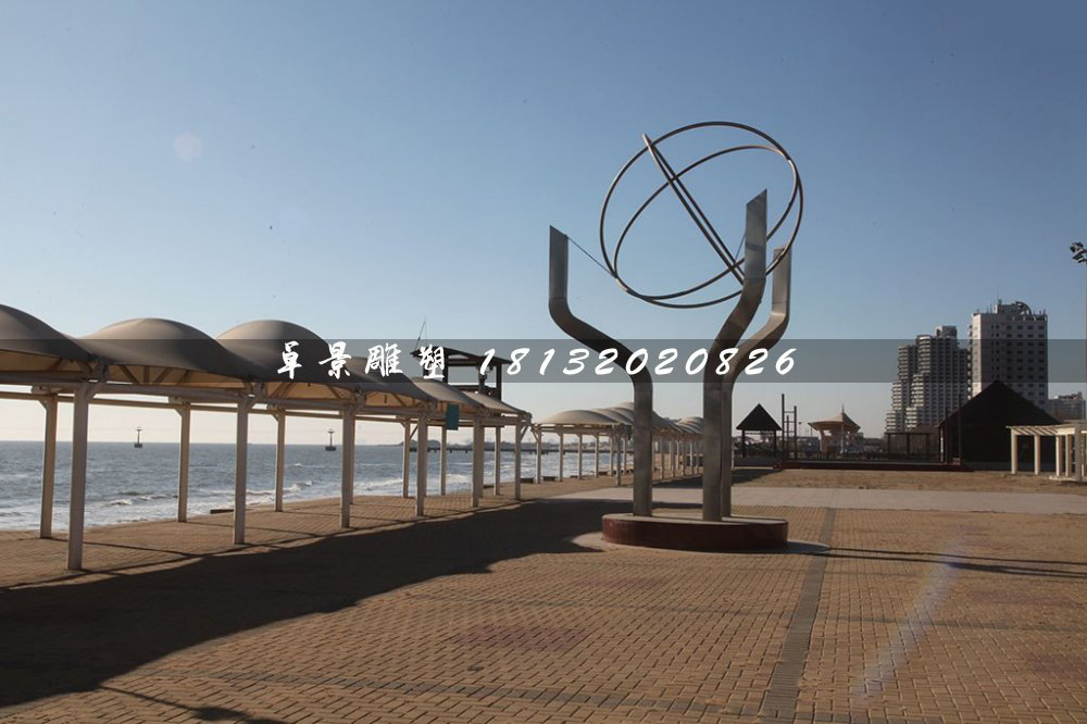 托起地球雕塑，不銹鋼廣場(chǎng)雕塑
