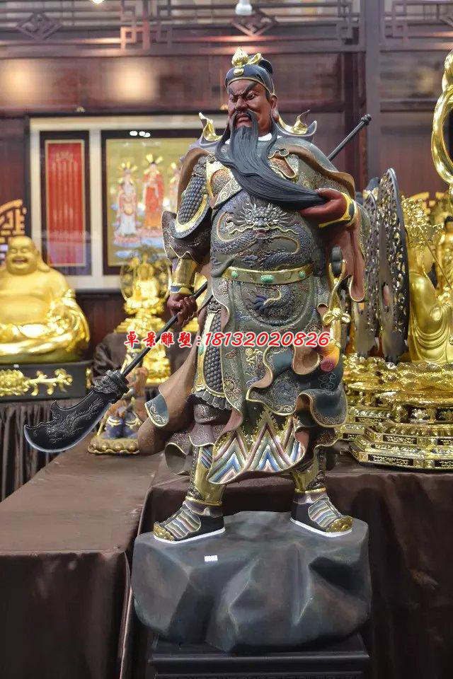 玻璃鋼關(guān)公雕塑,玻璃鋼人物雕塑