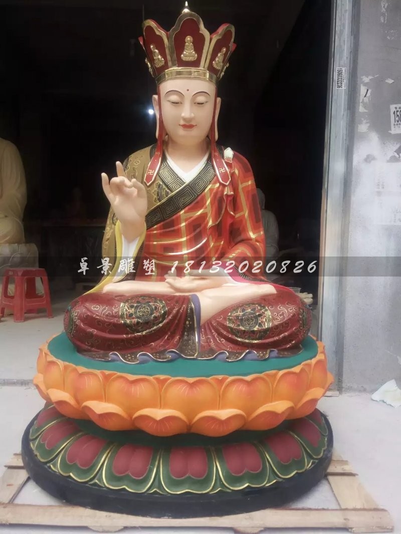 地藏王菩薩雕塑，玻璃鋼彩繪佛像雕塑